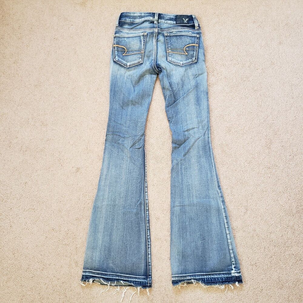 American Eagle Outfitters Blue Flare Jeans - Picture 2 of 11